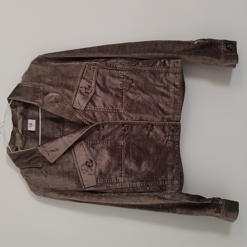 CAbi Silvery Brown Jean Jacket